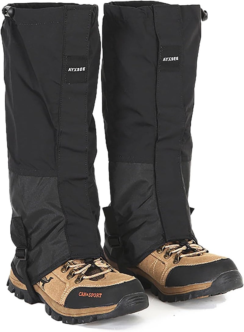 Wind Tour Winter Snow Gaiters for Hiking - Waterproof Ankle Covers for Snow Trekking, Skiing - Universal Fit Men Women - Image 1